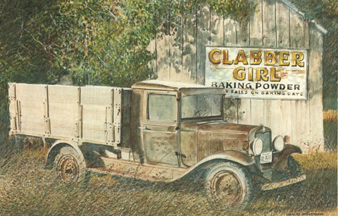 I - 14  Old Truck and Clabber Girl Sign