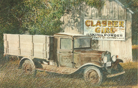 I - 14 Old Truck and Clabber Girl Sign