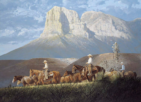 Roundup in the Foothills - Canvas Giclee