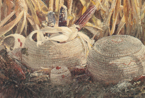 TQ - 25  Indian Corn and Baskets